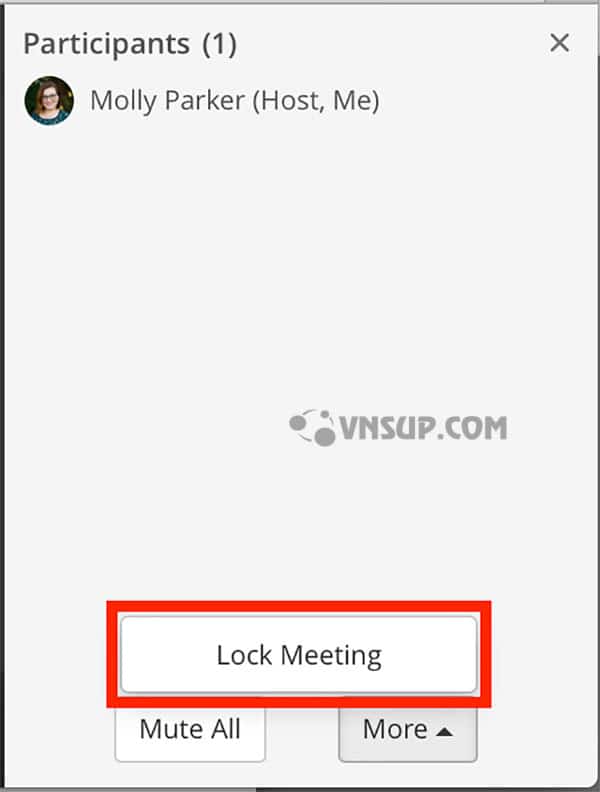 lock meeting 9 Zoom Web Client