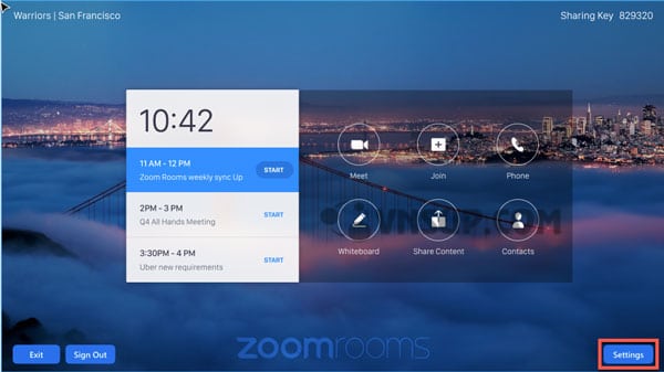 zoom room touch settings 2 Hướng dẫn cách vô hiệu hóa chức năng màn hình cảm ứng