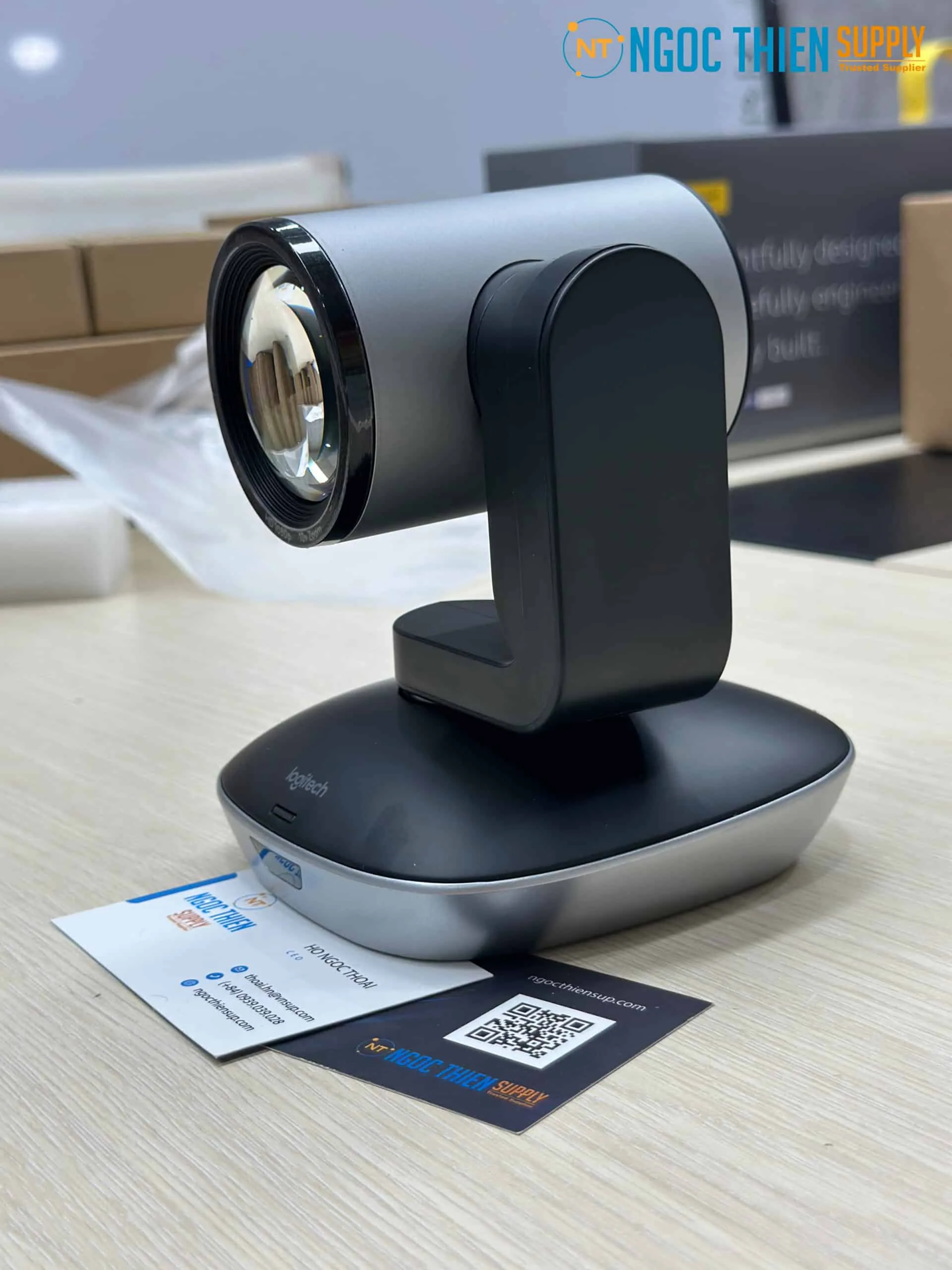 camera hội nghị logitech ptz pro2 có trường ngắm chéo 90°
