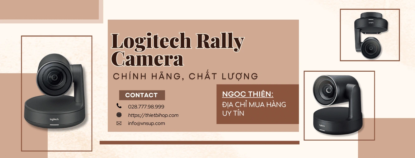 mua webcam logitech rally chính hãng tại ngọc thiên