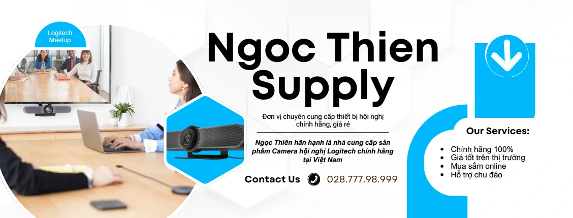 ngọc thiên cung cấp camera hội nghị logitech meetup chính hãng giá rẻ