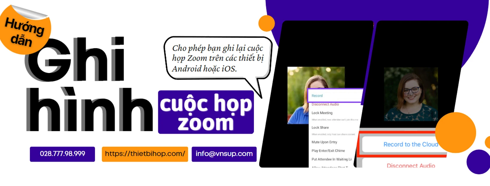 cách ghi hình cuộc họp zoom trên android và ios