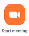 start meeting button Hướng dẫn kiểm tra video trước khi thực hiện cuộc họp zoom
