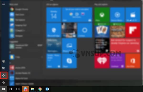 start menu settings icon 1 Cài đặt Zoom trên Windows 10 Creators Update năm 2024