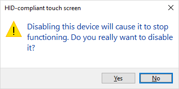 confirm disable hid compliant touch screen Sử dụng Màn hình cảm ứng làm Màn hình Zoom rooms