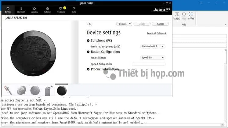 h4 2 Cách chuyển đổi Jabra Speak giữa UC và MS