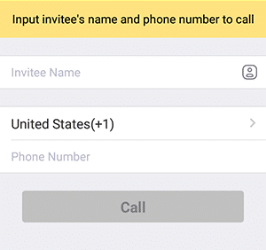 invite phone contacts Hướng dẫn sử dụng cuộc gọi điện thoại