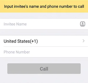 invite phone contacts Hướng dẫn sử dụng cuộc gọi điện thoại