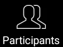 participants button Hướng dẫn sử dụng cuộc gọi điện thoại