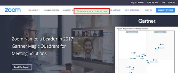 termination success 1 Làm cách nào để xóa/ chấm dứt tài khoản Zoom Free? năm 2024