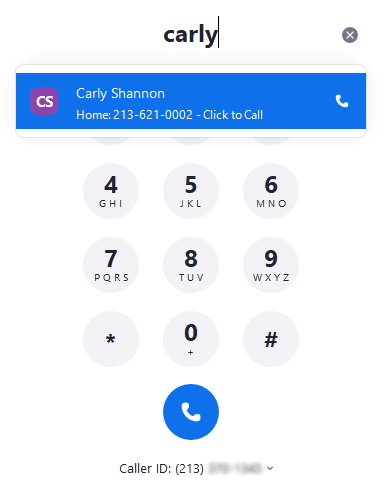 dial pad search synced contact 1 Thực hiện và nhận cuộc gọi