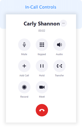end user in call controls Hướng dẫn bắt đầu nhanh cho người dùng Zoom Phone