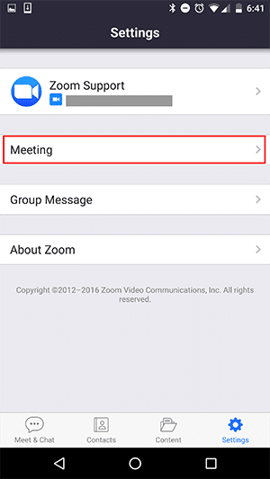 meeting settings option Hiển thị thời lượng cuộc họp của tôi (Thời gian kết nối)