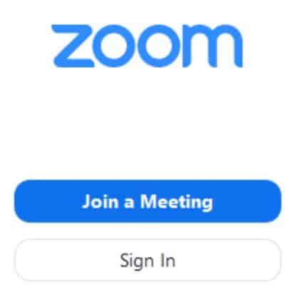 mở phần mềm Zoom trên máy tính