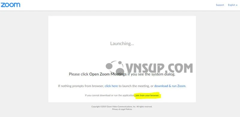 zoom join from your browser Cung cấp bản quyền phần mềm zoom meeting chính hãng giá tốt tại Hà Nội