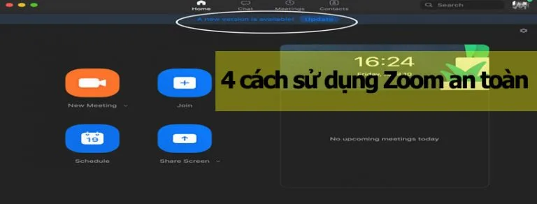 4 cách sử dụng Zoom an toàn