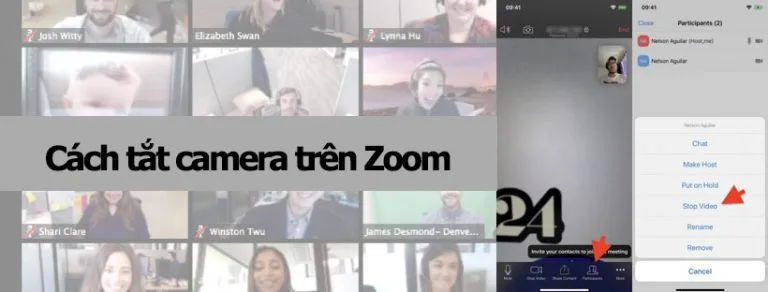 Cách tắt camera trên Zoom