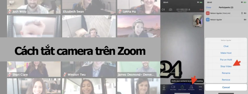 Cách tắt camera trên Zoom
