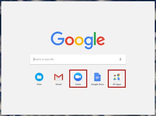 google app launcher1 Cách sử dụng Zoom trên Chromebook