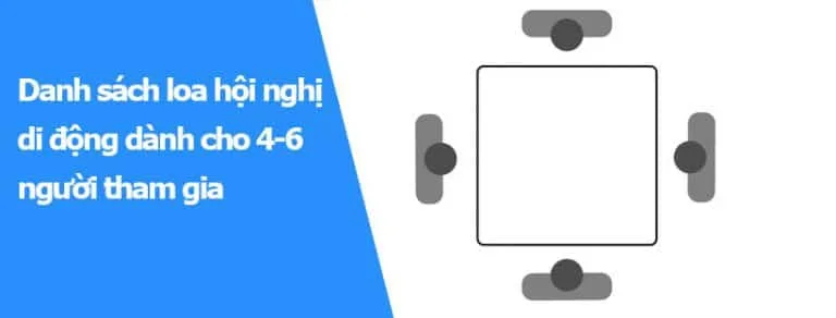 Danh sách loa hội nghị di động dành cho 4-6 người tham gia