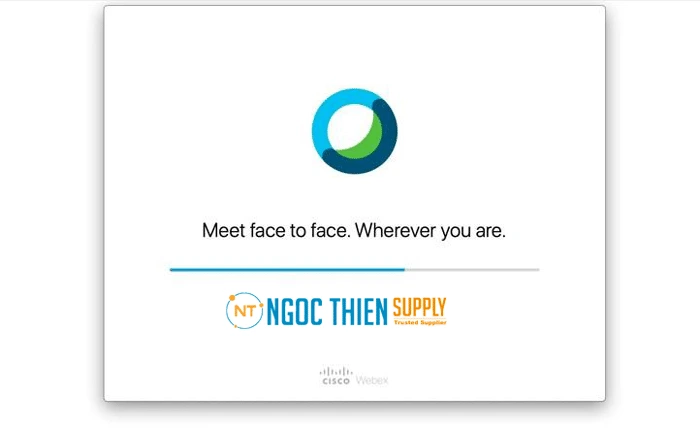 Hệ thống sẽ tự động download và cài đặt ứng dụng Cisco Webex Application về máy