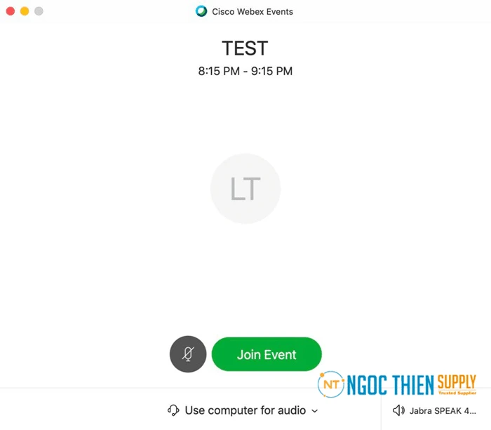Tiếp theo người tham gia sẽ nhấn Join Event.