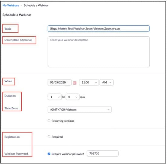 Hướng dẫn chi tiết cách sử dụng Zoom Webinar dành cho người chủ trì cuộc họp