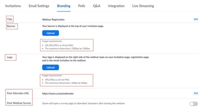 Branding - Xây dựng thương hiệu của bạn trên zoom webinar