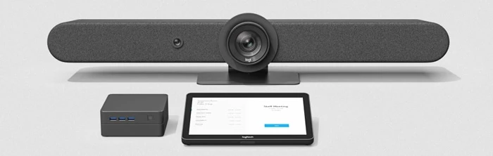 Camera Logitech Rally Bar Dễ dàng kết nối với hầu hết mọi PC hoặc Mac® mà không cần phần mềm hỗ trợ