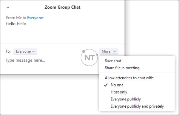 how to chat on zoom meeting