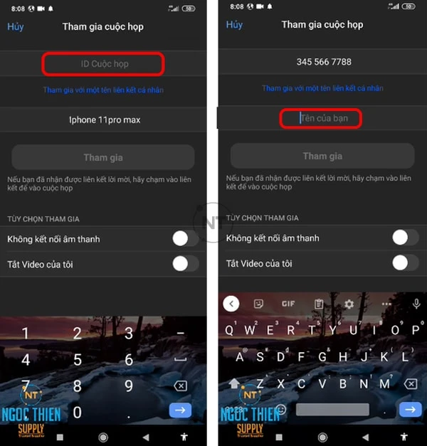 Cách vào lớp học Zoom bằng điện thoại Android