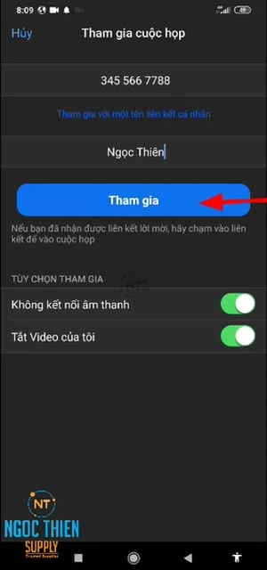 hướng dẫn chi tiết cách tham gia vào lớp học trực tuyến trên Zoom Meeting bằng điện thoại