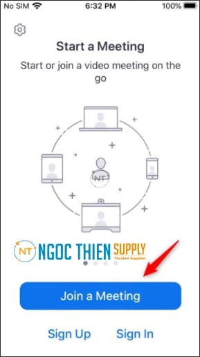Cách vào lớp học Zoom bằng điện thoại iOS