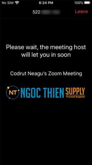 Các bước tham gia vào lớp học Zoom bằng điện thoại iOS tương tự như đối với điện thoại Android.