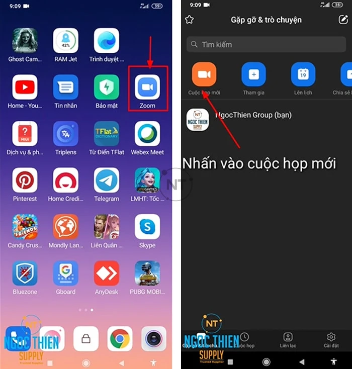Cách bắt đầu cuộc họp trên Zoom Meeting bằng điện thoại Android 14 năm 2025 Các bước để bắt đầu cuộc họp Zoom trên điện thoại Android