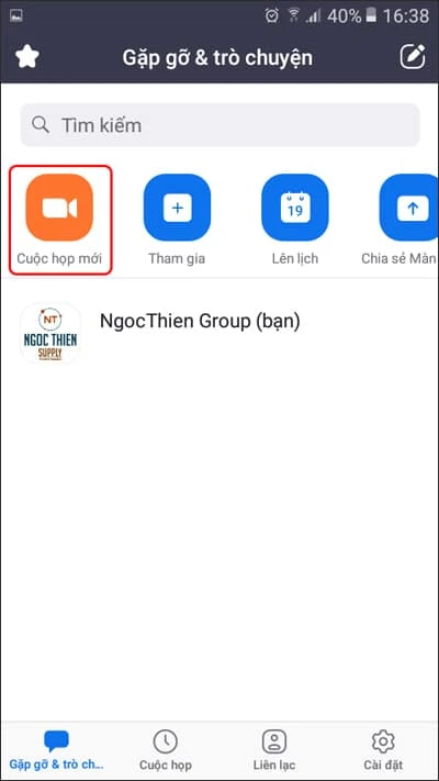 Các bước tạo một lớp học trực tuyến trên Zoom từ điện thoại