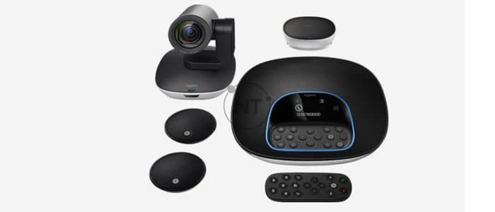thiết bị hội nghị Logitech Group bao gồm những bộ phận gì