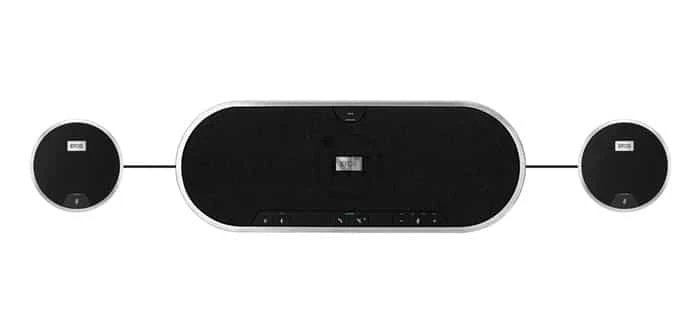 Expand 80 có thể kết nối thêm hai micro mở rộng để phục vụ cho những không gian hội nghị lớn hơn