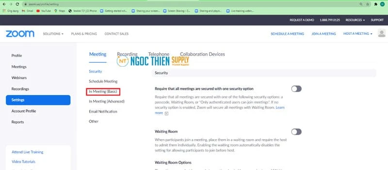Hotline kỹ thuật zoom