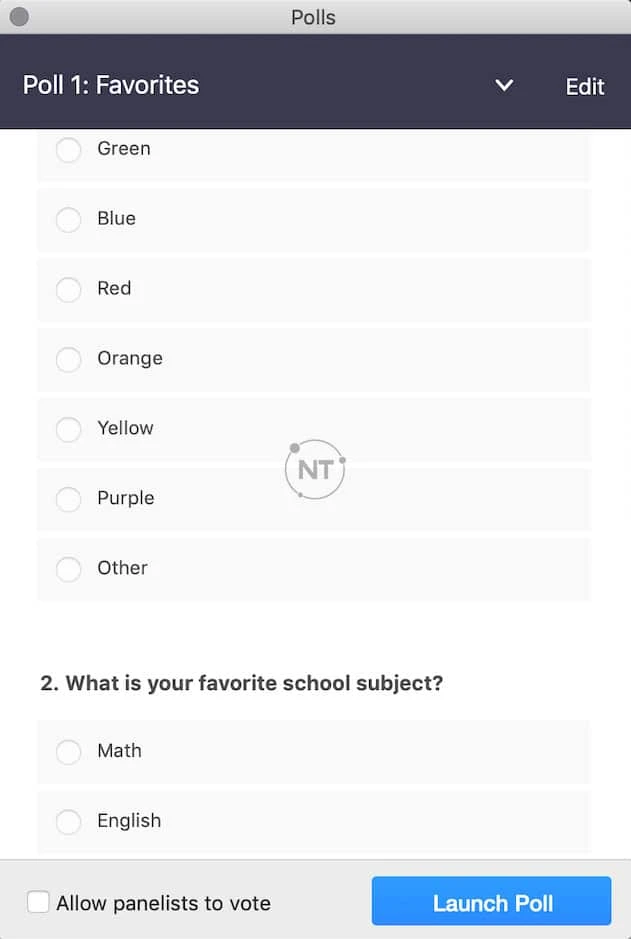 Tổng quan về tính năng bỏ phiếu Polling trên Webinar