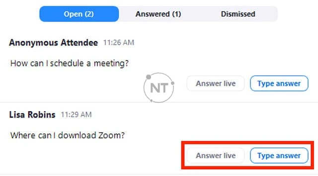 Cách sử dụng tính năng Q&A trên Webinar