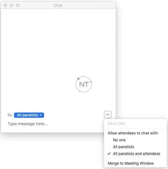 Hướng dẫn cách bật và tắt Chat trên Webinar