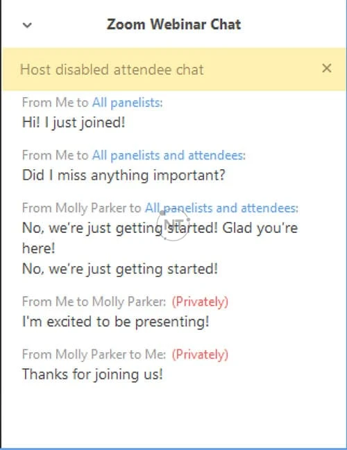 Hướng dẫn cách sử dụng tính năng Chat trên Webinar