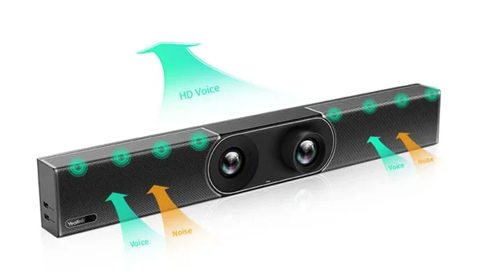 Tích hợp 8 micrô MEMS và thuật toán chống ồn Yealink