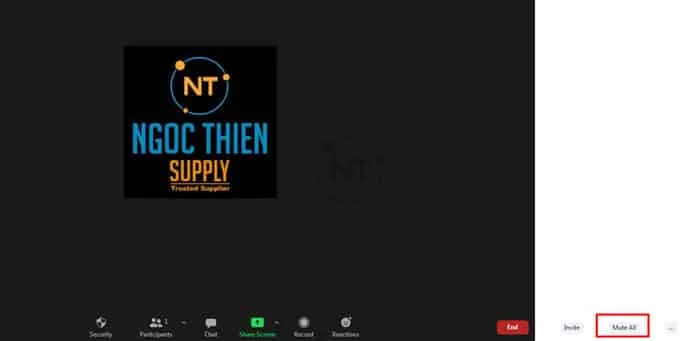 Cách tắt mic toàn bộ học sinh trong Zoom