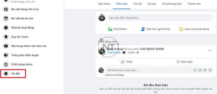 không livestream được trên Group Facebook Zoom