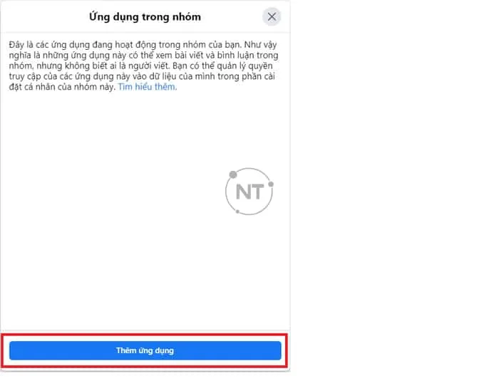 Rồi nhấp vào Thêm ứng dụng