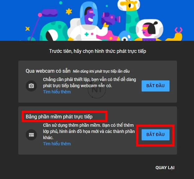  livestream webinar lên YouTube