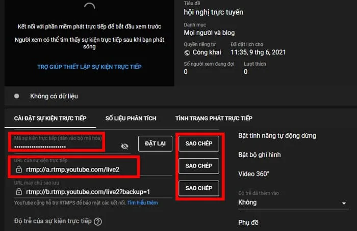 Hướng dẫn phát trực tuyến hội thảo 