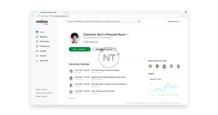 Cách tạo và sử dụng phòng họp trực tuyến trên Webex Meeting